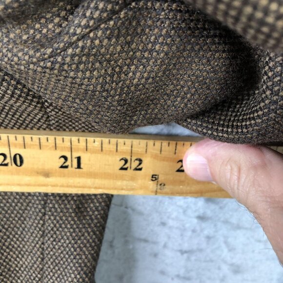 Circle S Blazer Mens 44L Brown Wool Western Sport Coat Two Button Cowboy Rodeo - Picture 5 of 16